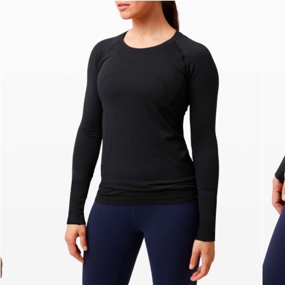 Lululemon Black Swiftly Tech Long Sleeve Shirt Size 12